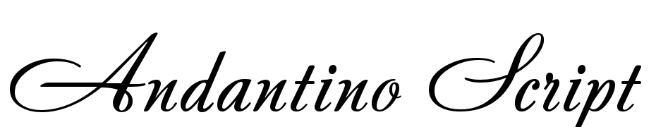 Andantino Script Font Download Free